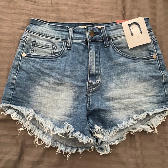 High rise denim shorts - Picture 1 of 5